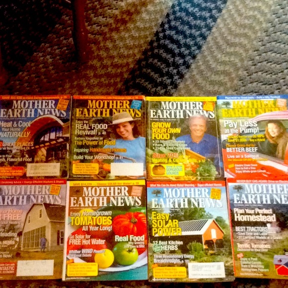 5 LBS of MOTHER EARTH NEWS MAGAZINES - Picture 1 of 9